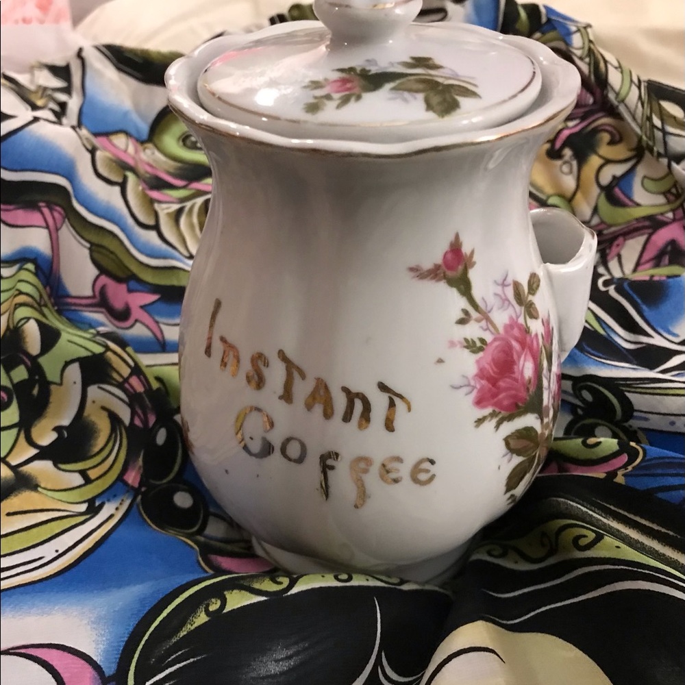 Vintage Japanese Instant Coffee Canister
